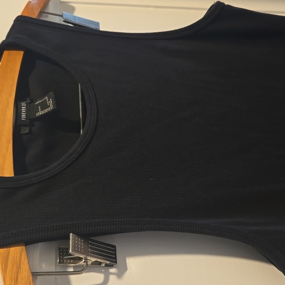 Forever 21 Black Ribbed Tank Dress - Picture 3 of 8